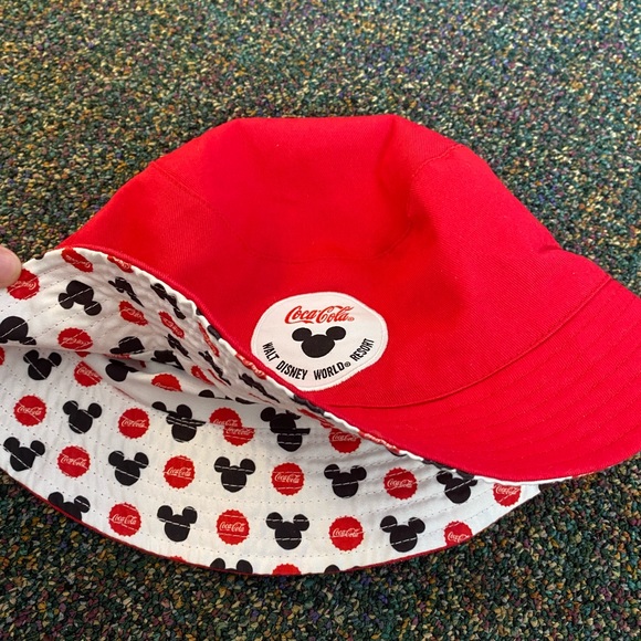 Disney Other - Coca-Cola/ Disney reversible bucket hat